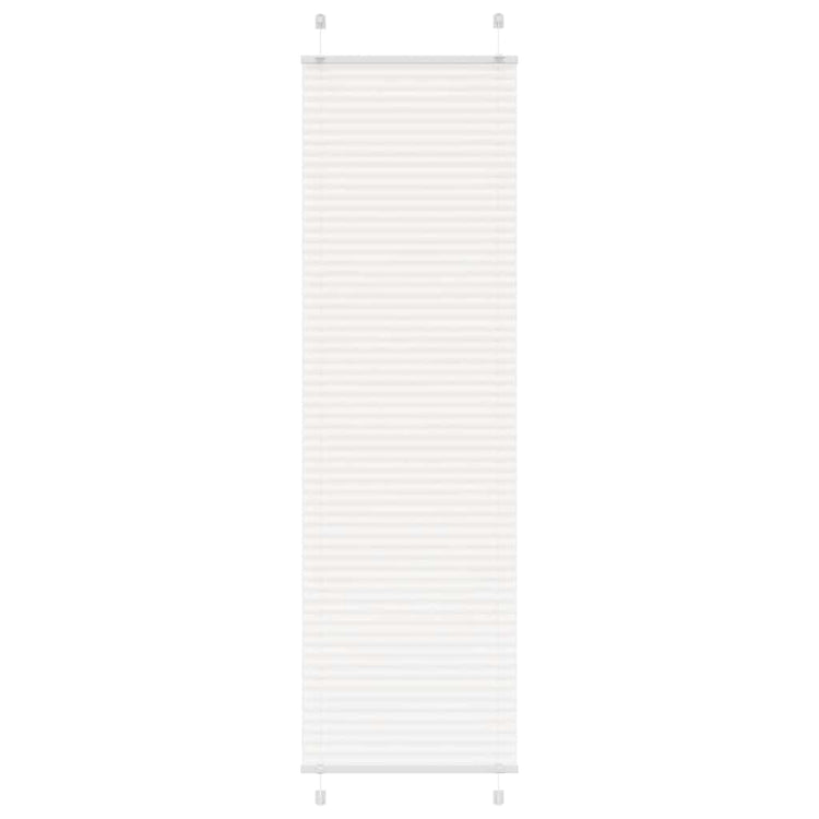 Vidaxl plissé rolgordijn 60x200 cm stofbreedte 59,4 cm polyester wit