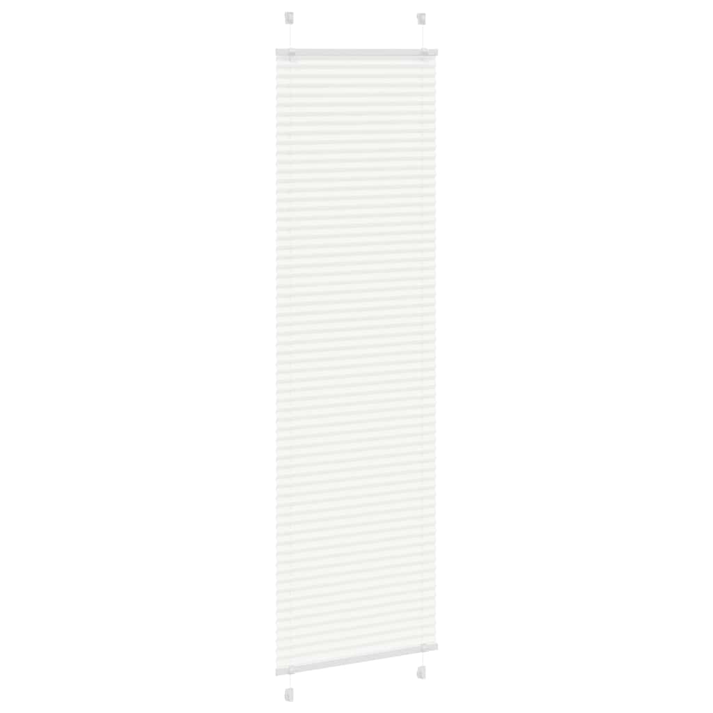 Vidaxl plissé rolgordijn 60x200 cm stofbreedte 59,4 cm polyester wit