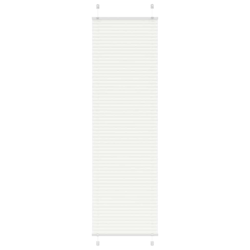 Vidaxl plissé rolgordijn 65x200 cm stofbreedte 64,4 cm polyester wit