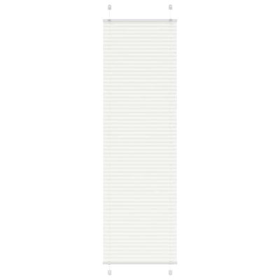Vidaxl plissé rolgordijn 65x200 cm stofbreedte 64,4 cm polyester wit