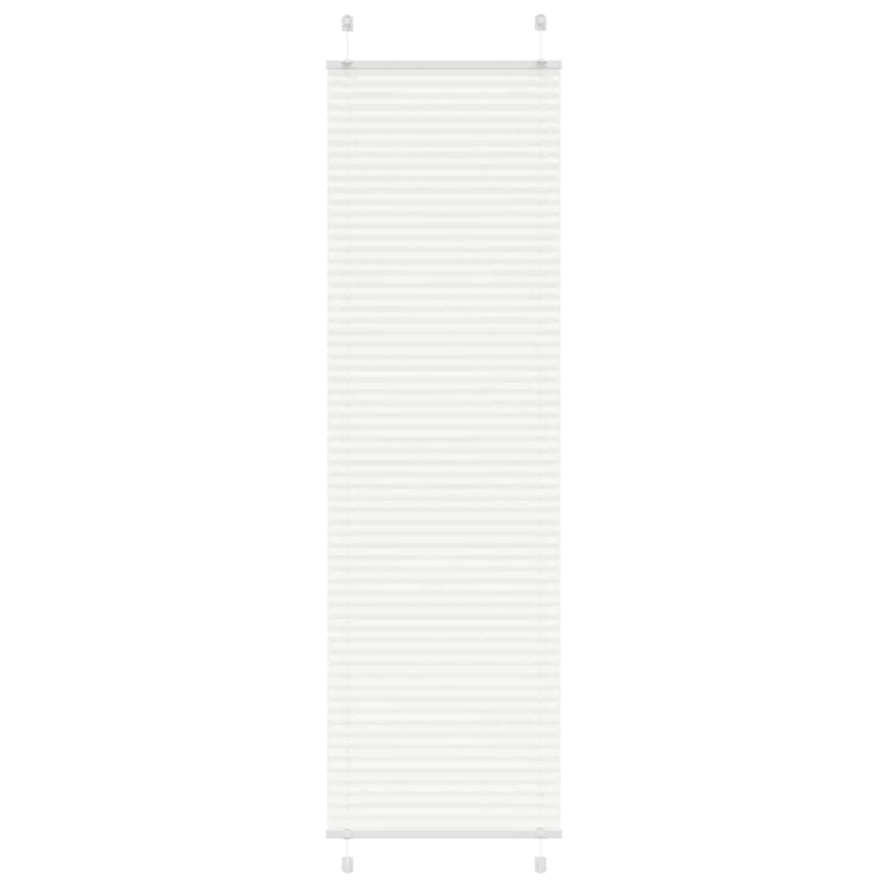 Vidaxl plissé rolgordijn 65x200 cm stofbreedte 64,4 cm polyester wit
