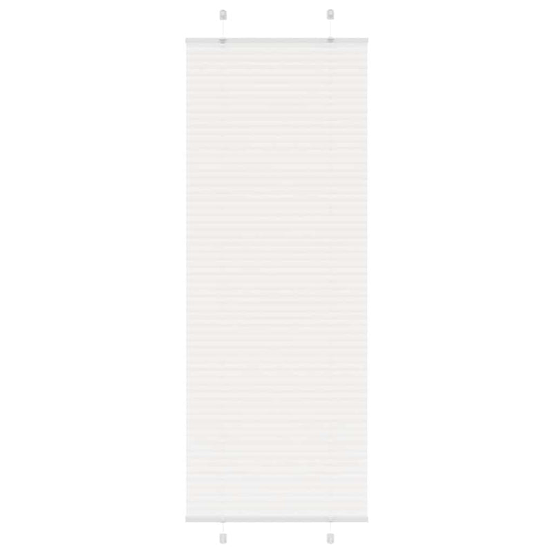 Vidaxl plissé rolgordijn 70x200 cm stofbreedte 69,4 cm polyester wit