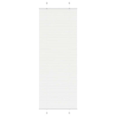 Vidaxl plissé rolgordijn 75x200 cm stofbreedte 74,4 cm polyester wit