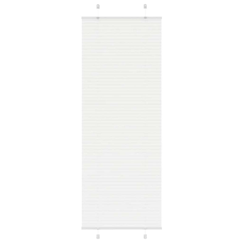 Vidaxl plissé rolgordijn 75x200 cm stofbreedte 74,4 cm polyester wit