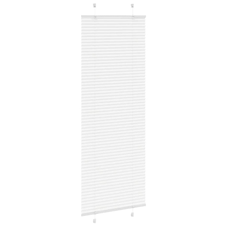 Vidaxl plissé rolgordijn 75x200 cm stofbreedte 74,4 cm polyester wit