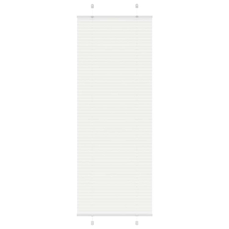 Vidaxl plissé rolgordijn 80x200 cm stofbreedte 79,4 cm polyester wit