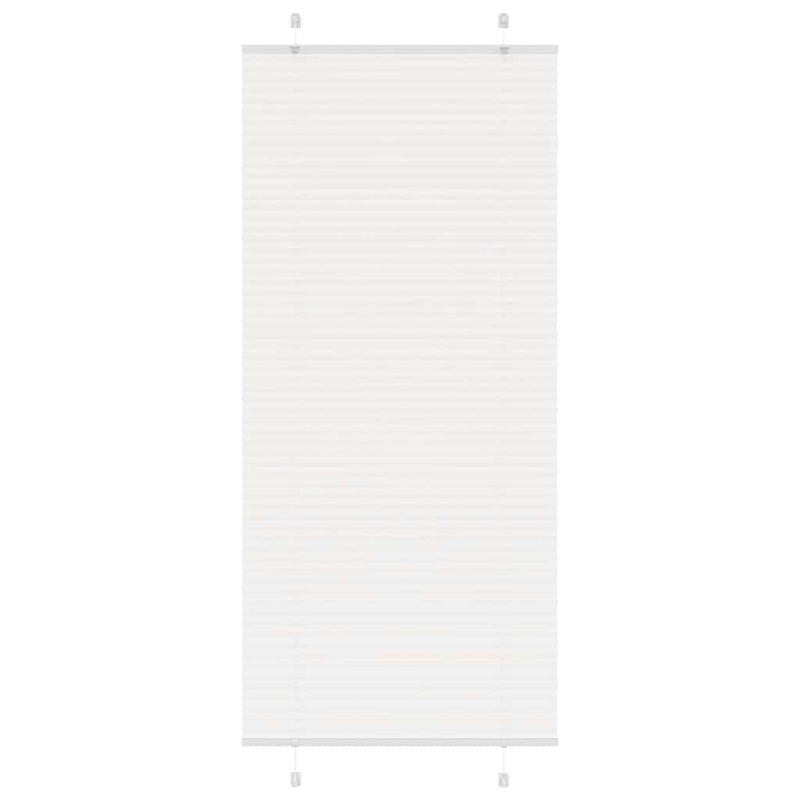 Vidaxl plissé rolgordijn 85x200 cm stofbreedte 84,4 cm polyester wit