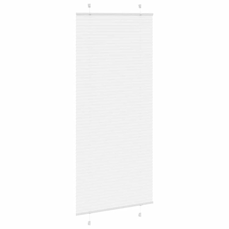 Vidaxl plissé rolgordijn 85x200 cm stofbreedte 84,4 cm polyester wit