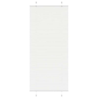 Vidaxl plissé rolgordijn 90x200 cm stofbreedte 89,4 cm polyester wit