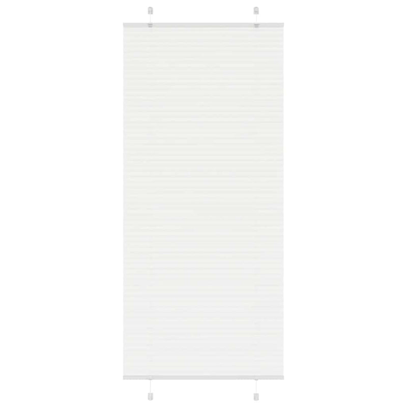Vidaxl plissé rolgordijn 90x200 cm stofbreedte 89,4 cm polyester wit