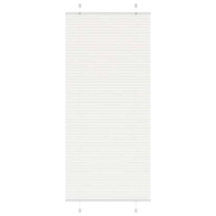 Vidaxl plissé rolgordijn 100x200 cm stofbreedte 99,4cm polyester wit