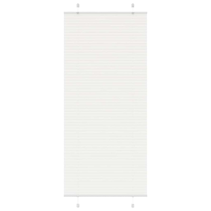 Vidaxl plissé rolgordijn 100x200 cm stofbreedte 99,4cm polyester wit