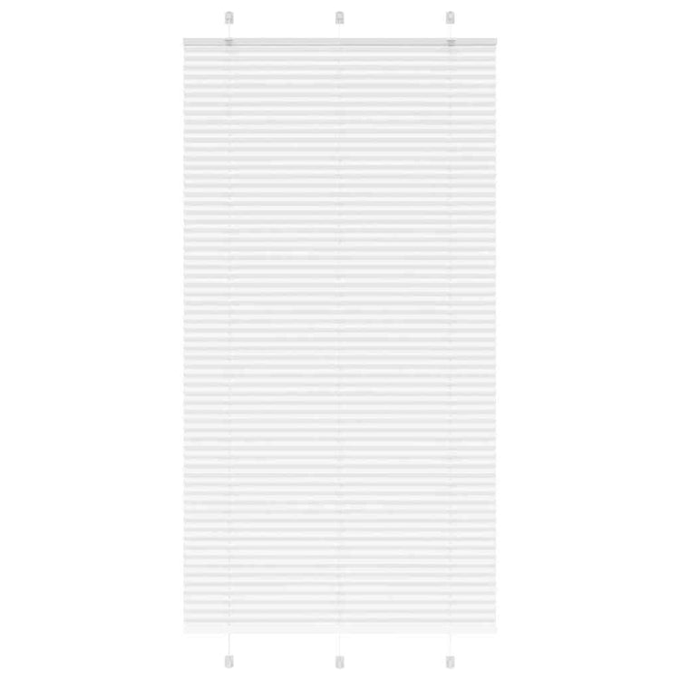 Vidaxl plissé rolgordijn 110x200 cm stofbreedte 109,4cm polyester wit