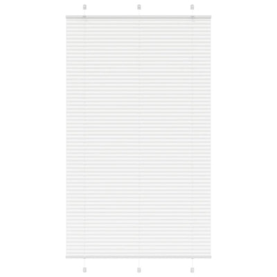 Vidaxl plissé rolgordijn 115x200 cm stofbreedte 114,4cm polyester wit