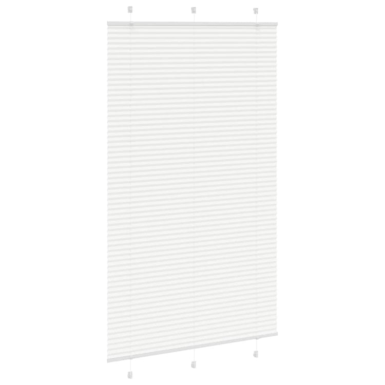 Vidaxl plissé rolgordijn 115x200 cm stofbreedte 114,4cm polyester wit