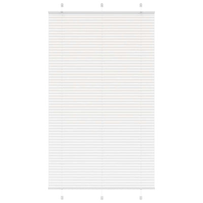 Vidaxl plissé rolgordijn 120x200 cm stofbreedte 119,4cm polyester wit