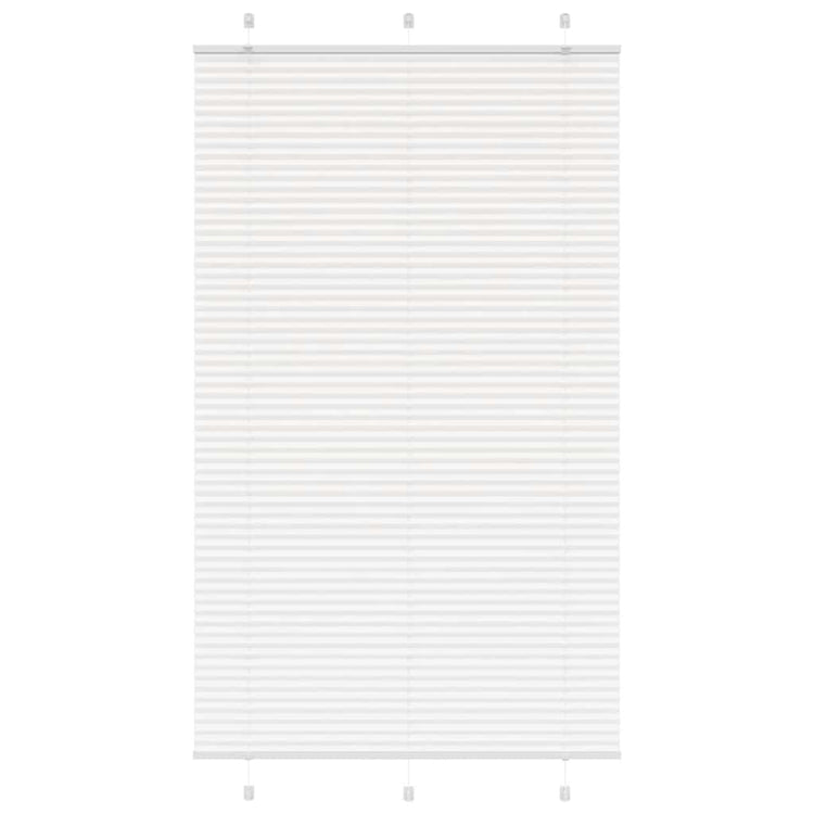 Vidaxl plissé rolgordijn 120x200 cm stofbreedte 119,4cm polyester wit