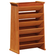 Vidaxl kruidenbak 6-laags 69x40x101,5 cm massief grenenhout wasbruin - afbeelding 2