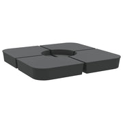 Vidaxl 4-delige set parasolvoeten voor kruisvoet parasol 100 kg pp - afbeelding 2