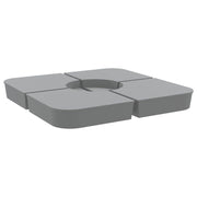 Vidaxl 4-delige set parasolvoeten voor kruisvoet parasol 100 kg pp - afbeelding 2