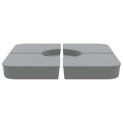 Vidaxl 4-delige set parasolvoeten voor kruisvoet parasol 100 kg pp - afbeelding 3