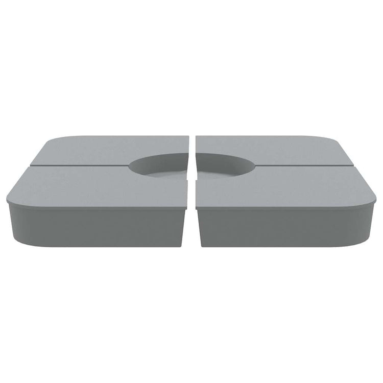 Vidaxl 4-delige set parasolvoeten voor kruisvoet parasol 100 kg pp