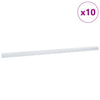 Vidaxl trapprofielen 10 pcs zilver 67 x 3 x 2 cm aluminium