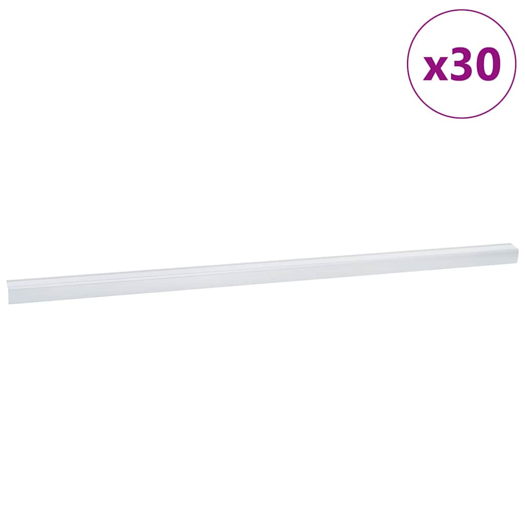 Vidaxl trapprofielen 30 pcs zilver 67 cm aluminium