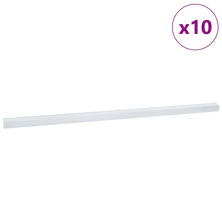 Vidaxl trapprofielen 10 st zilver 67 x 3.5 x 3 cm aluminium