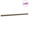 Vidaxl trapprofielen 30 pcs bruin 67 x 3 x 2 cm aluminium