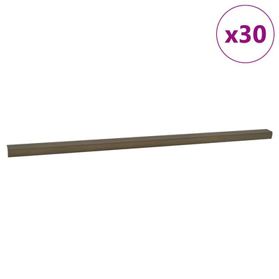 Vidaxl trapprofielen 30 pcs bruin 67 x 3 x 2 cm aluminium