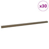 Vidaxl trapprofielen 30 pcs bruin 67 x 3.5 x 3 cm aluminium