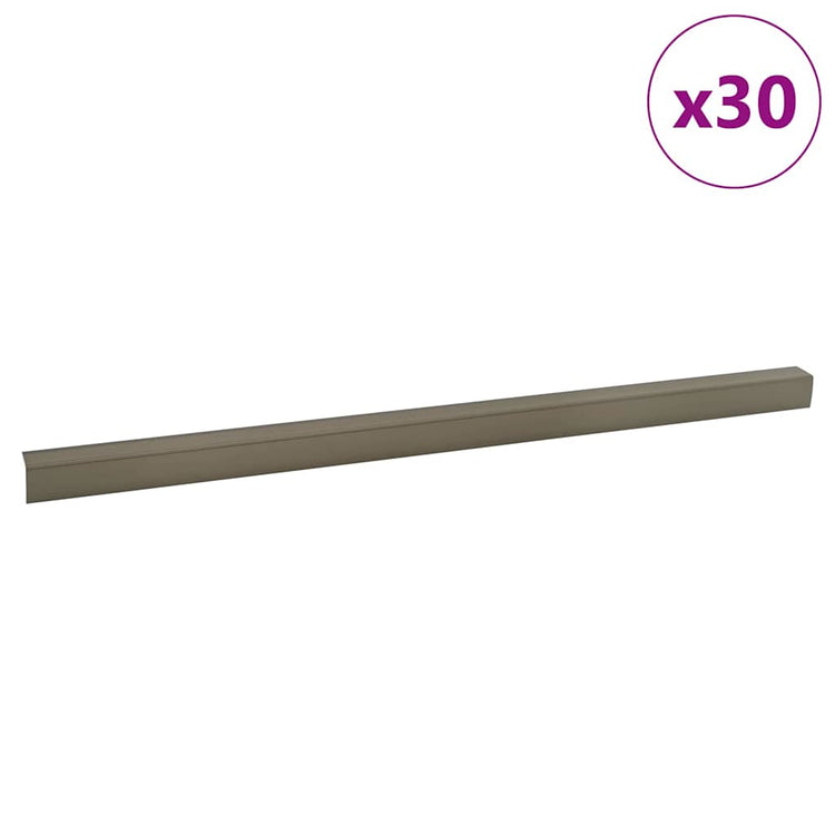 Vidaxl trapprofielen 30 st champagne 67 x 3.5 x 3 cm aluminium