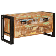 Vidaxl schoenenkast bruin 90 x 38 x 45 cm massief gerecycled hout - afbeelding 1
