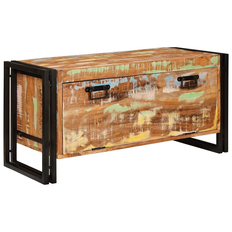 Vidaxl schoenenkast bruin 90 x 38 x 45 cm massief gerecycled hout