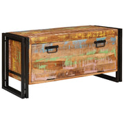 Vidaxl schoenenkast bruin 90 x 38 x 45 cm massief gerecycled hout - afbeelding 2