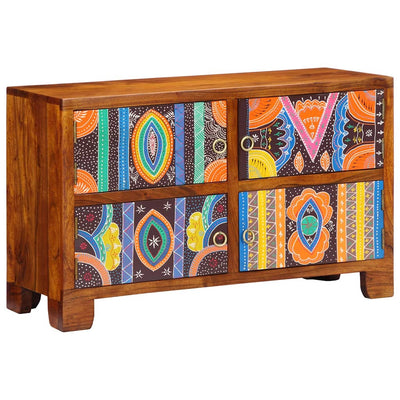 Vidaxl schoenenkast 90 x 35 x 55 cm massief acaciahout bruin