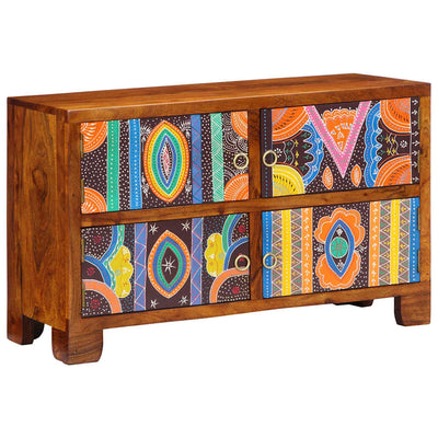 Vidaxl schoenenkast 90 x 35 x 55 cm massief acaciahout bruin