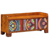 Vidaxl schoenenkast multikleur 90 x 35 x 40 cm massief acaciahout - afbeelding 1