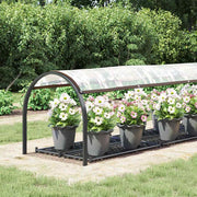 Vidaxl doorzichtig zeildoek met zeilringen 1x5 m polyethyleen - afbeelding 2