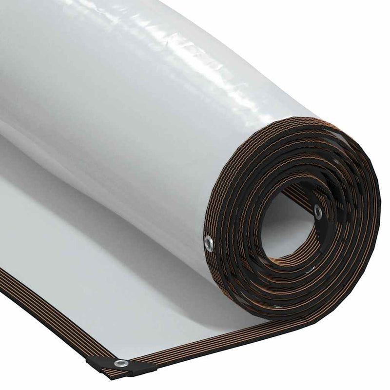 Vidaxl doorzichtig zeildoek met zeilringen 1x6 m polyethyleen