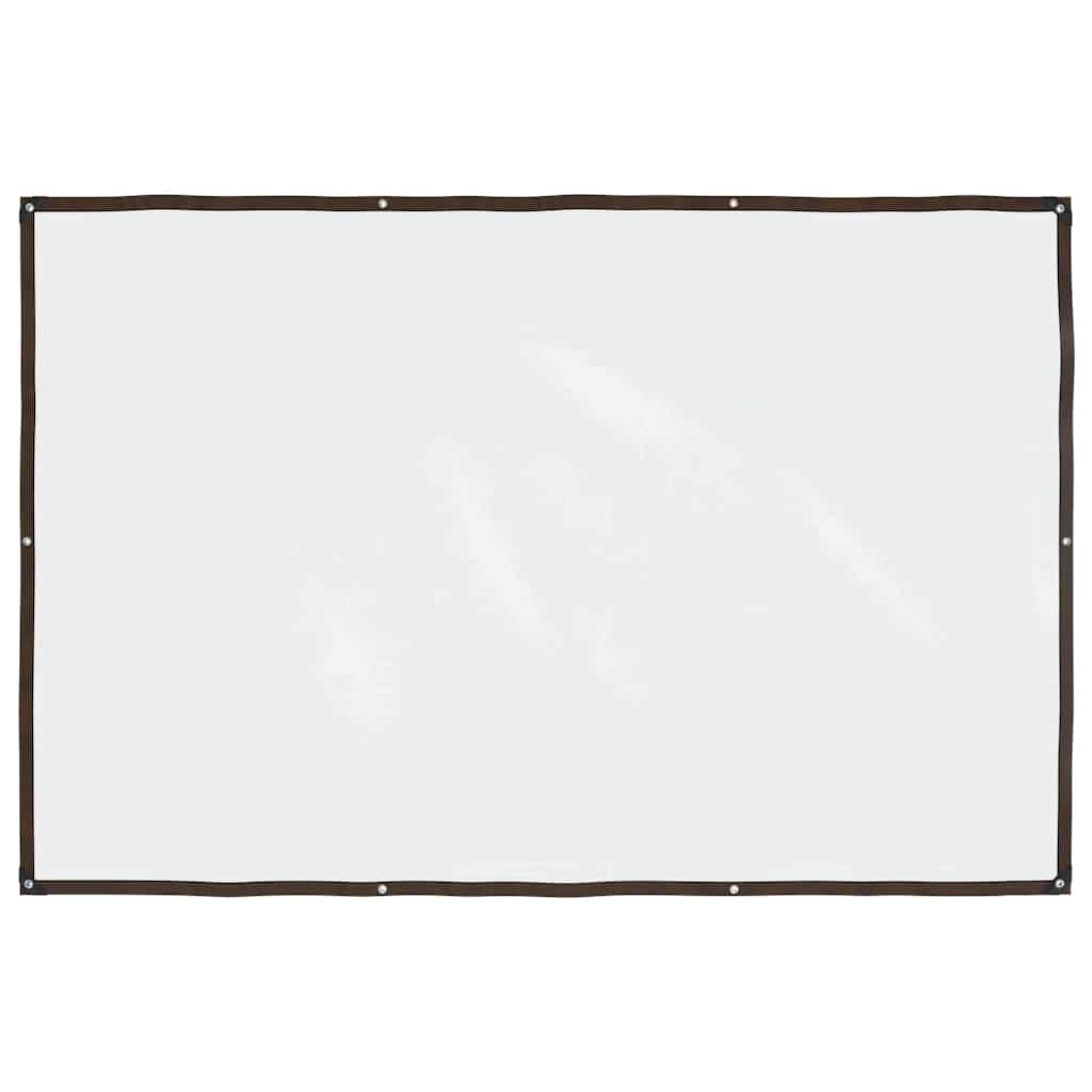 Vidaxl doorzichtig zeildoek met zeilringen 2x3 m polyethyleen