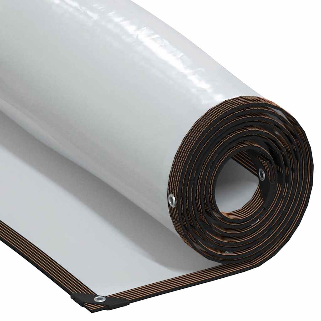 Vidaxl doorzichtig zeildoek met zeilringen 4x5 m polyethyleen