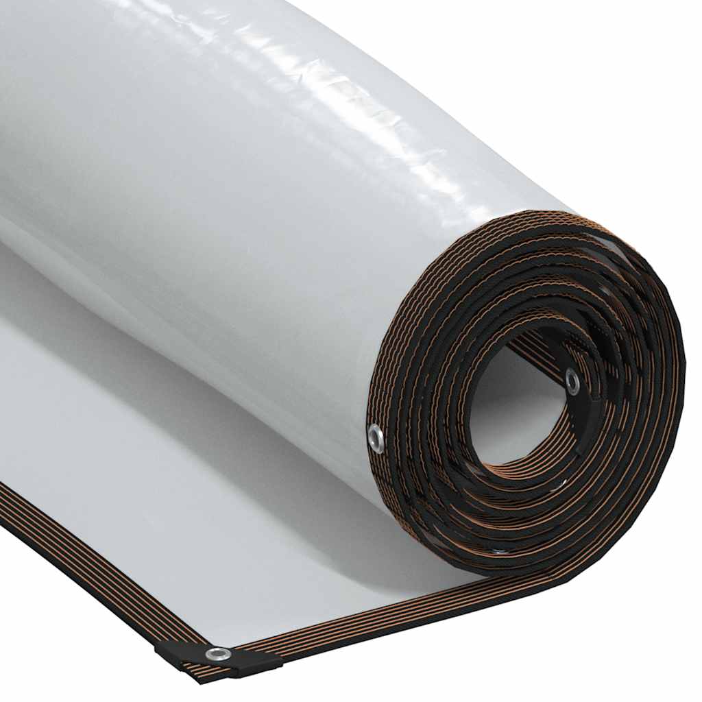 Vidaxl doorzichtig zeildoek met zeilringen 6x10 m polyethyleen