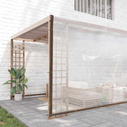 Vidaxl doorzichtig zeildoek met zeilringen 8x12 m polyethyleen - afbeelding 1
