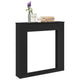 Vidaxl haardombouw 100x20x100 cm bewerkt hout zwart