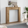 Vidaxl haardombouw 100x20x100 cm bewerkt hout artisanaal eikenkleurig
