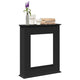 Vidaxl haardombouw 75x20x87,5 cm bewerkt hout zwart