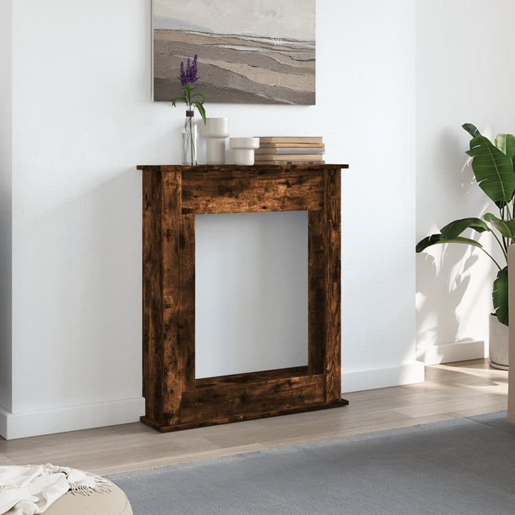 Vidaxl haardombouw 75x20x87,5 cm bewerkt hout gerookt eikenkleurig