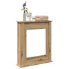 Vidaxl haardombouw 75x20x87,5 cm bewerkt hout artisanaal eikenkleurig